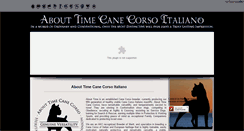 Desktop Screenshot of abouttimecanecorso.com