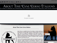 Tablet Screenshot of abouttimecanecorso.com